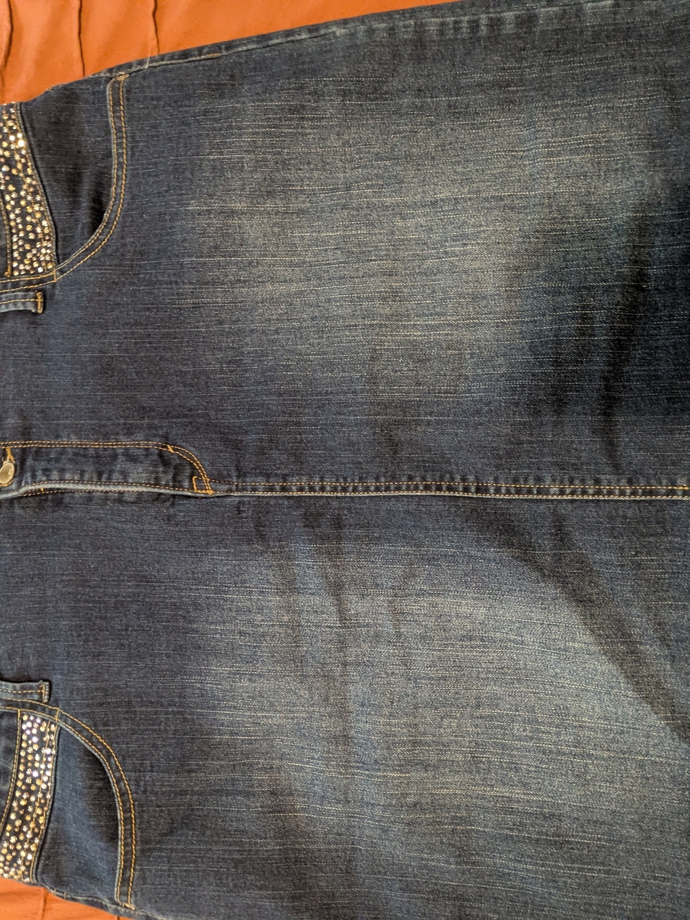 Style & Co. Indigo Denim Mini Skirt with Studded Waist